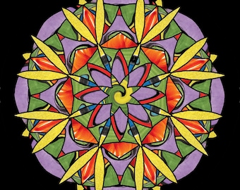 Mandala 'Sippin' Nectar' Digital Download Print