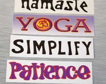 Yoga Namaste Sticker Pack | For Yogis, Healers, Teachers | Bumper Stickers