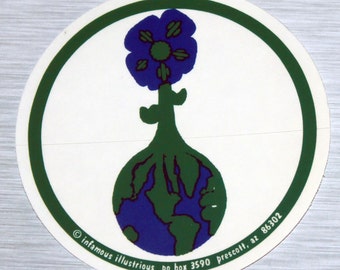 World Flower Sticker Outdoor Bumper Stickers | 006