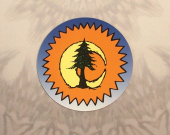 Sun Moon Pine Tree Outdoor Magnet | MAG306