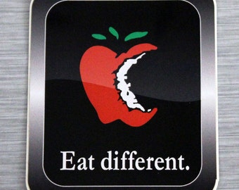 Eat Different Sticker Outdoor Bumper Stickers | 514