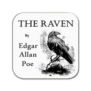 The Raven Coaster, The Raven by Edgar Allan Poe Coaster