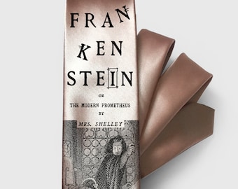 Frankenstein Krawatte, Buch Krawatte, Frankenstein von Mary Shelley Krawatte, literarisches Geschenk