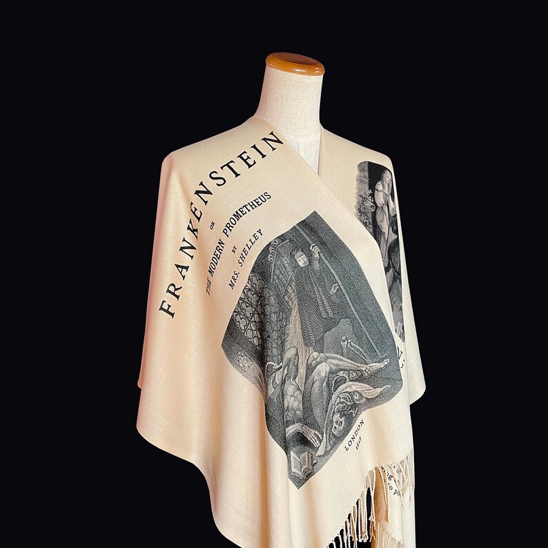 Frankenstein by Mary Shelley Shawl Scarf Wrap image 7