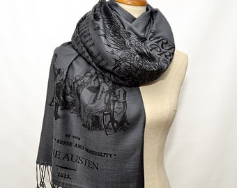 Pride and Prejudice by Jane Austen Scarf Wrap Shawl