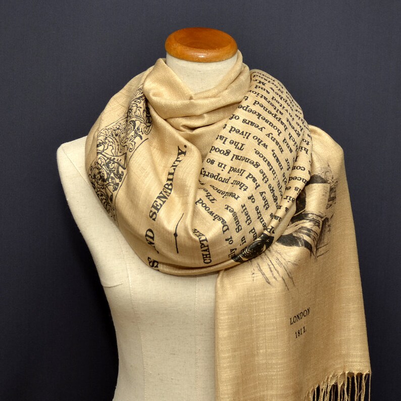 Sense and Sensibility by Jane Austen Shawl Scarf Wrap image 5