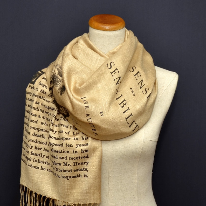 Sense and Sensibility by Jane Austen Shawl Scarf Wrap image 1