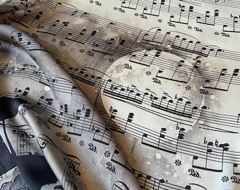 Knit Piano Scarf Black and White Keyboard by Selinaki - Etsy