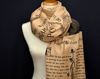 A Dream Within a Dream by Edgar Allan Poe  Shawl Scarf Wrap