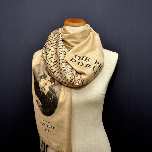 The Picture of Dorian Gray by Oscar Wilde Shawl Scarf Wrap.