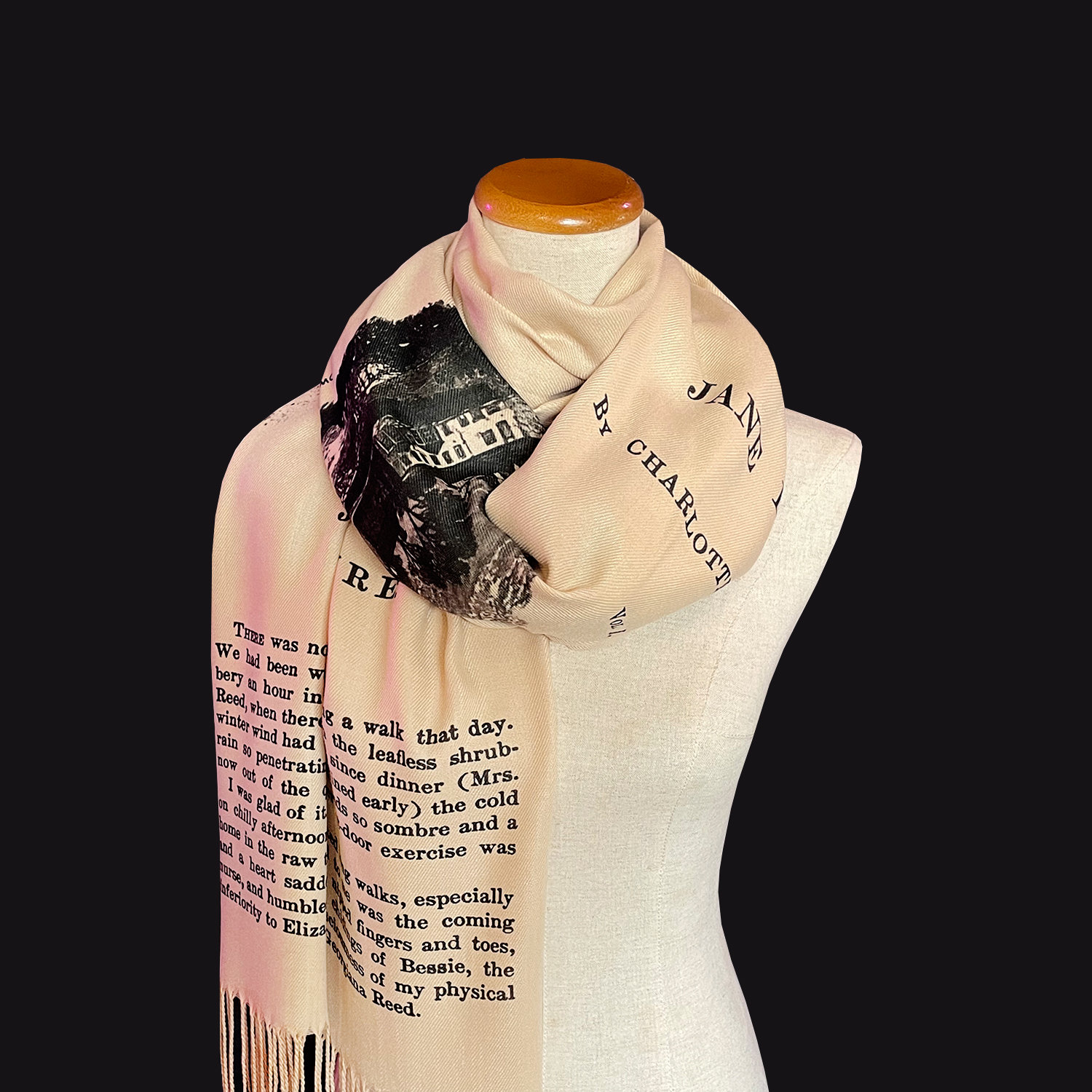 _J.L-A.L_ （jlal）Eyre Scarf Ryolite Brown（Jane Eyre by