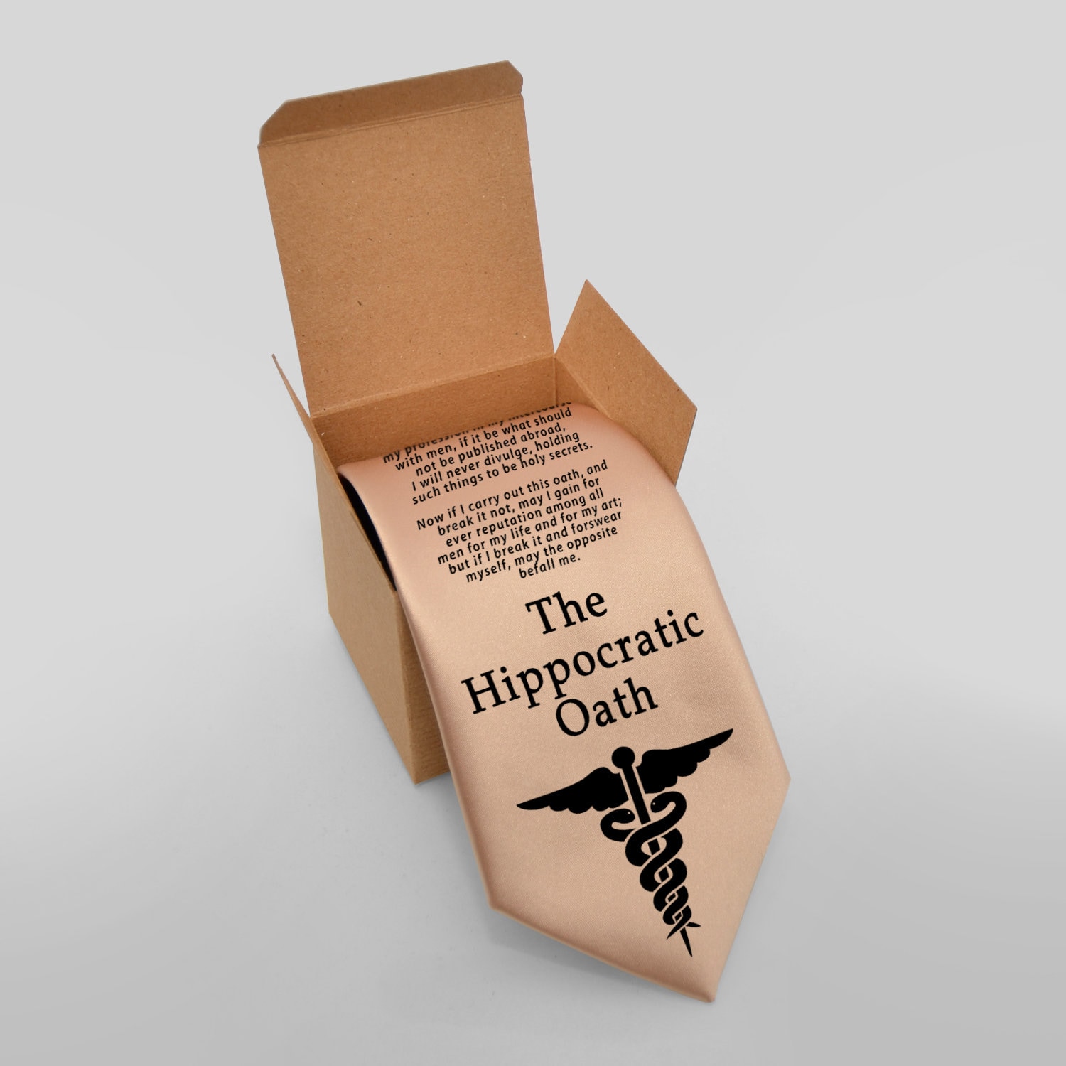 Hippocratic Oath TieEnglish Version Gift for Doctor Gift -  Portugal