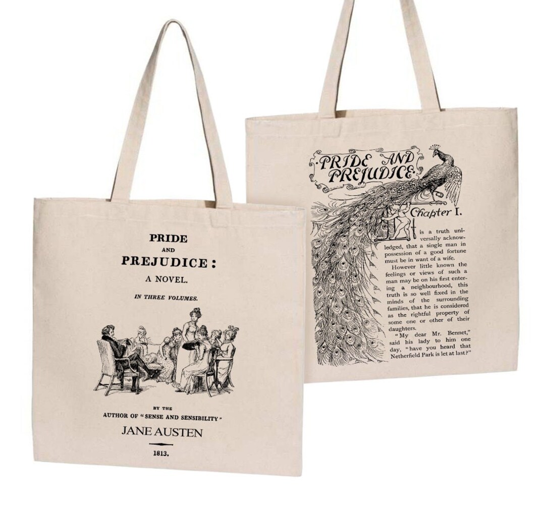 Pride and prejudice tote bag deals