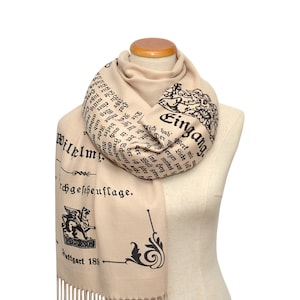 Tristan and Isolde by Gottfried von Strassburg Scarf Shawl Wrap (German Version)