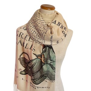 Anne of Green Gables by Lucy Maud Montgomery Scarf/Shawl/Wrap. Bookish gift, Literary Gift, Book scarf. image 8