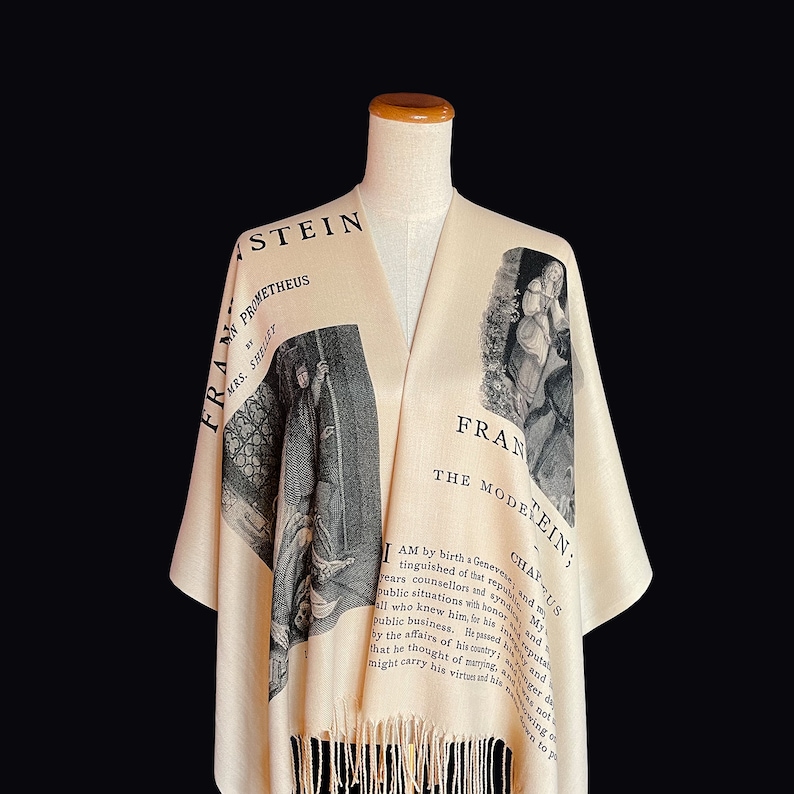 Frankenstein by Mary Shelley Shawl Scarf Wrap image 8