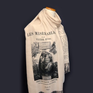 Les Misérables by Victor Hugo Shawl Scarf (French version)