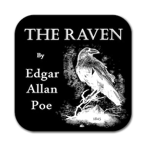 The Raven Coaster, The Raven by Edgar Allan Poe Coaster