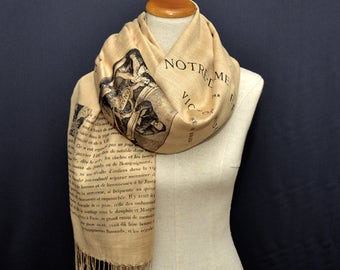Notre-Dame de Paris by Victor Hugo Scarf/Shawl/Wrap - French version