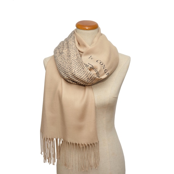 The Declaration of Independence Scarf/shawl - Etsy
