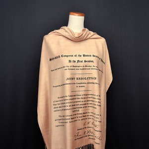 US Constitution And Bill Of Rights Scarf / Shawl For Women – Patriotic Viscose