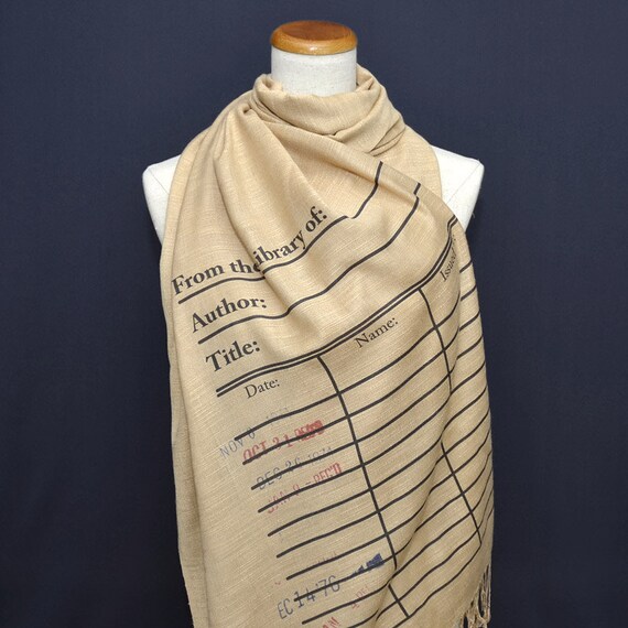 Book print scarf discount