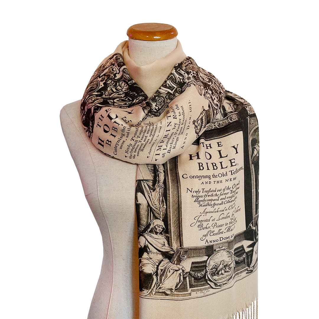 Original King James Version Bible Scarf Shawl Wrap With - Etsy