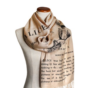 Alice's Adventures in Wonderland by Lewis Carroll Scarf - Etsy