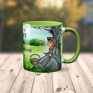 Anne of Green Gables by Lucy Maud Montgomery Mug.Coffee Mug with Anne of Green Gables book design, Bookish Gift,Literature Mug image 2