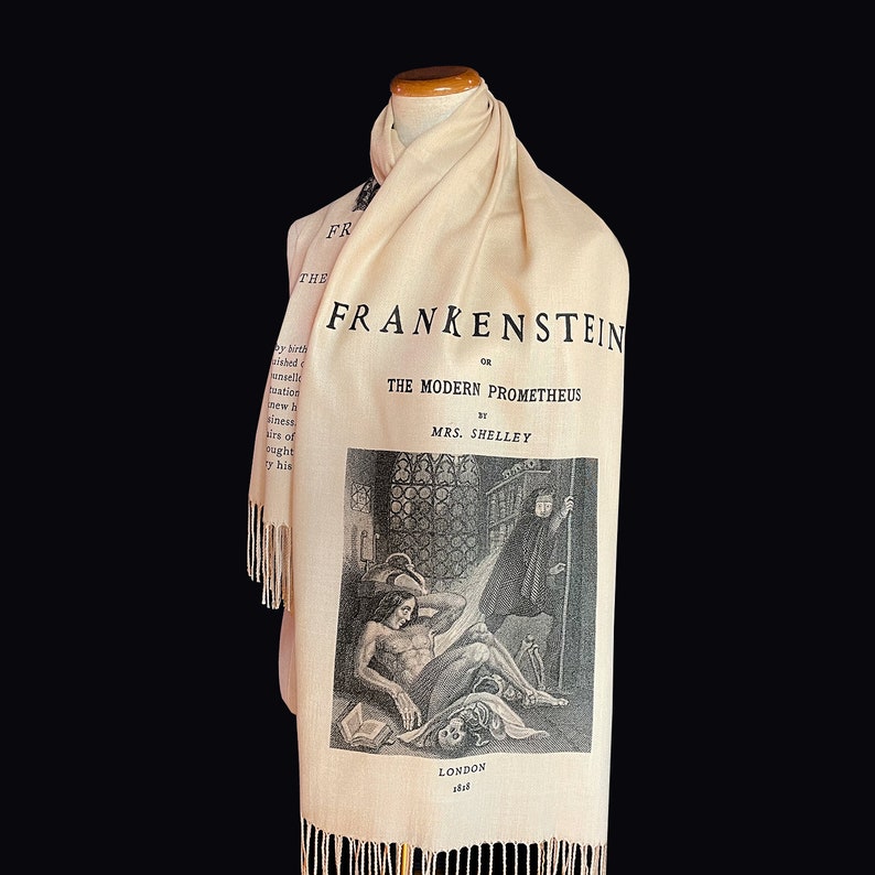 Frankenstein by Mary Shelley Shawl Scarf Wrap image 1