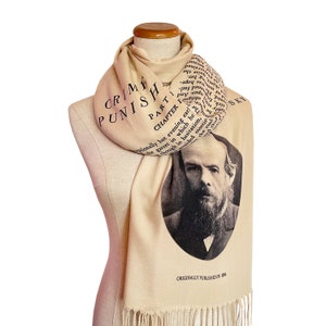 Crime and Punishment by Fyodor Dostoyevsky Scarf/Wrap/Shawl - English version