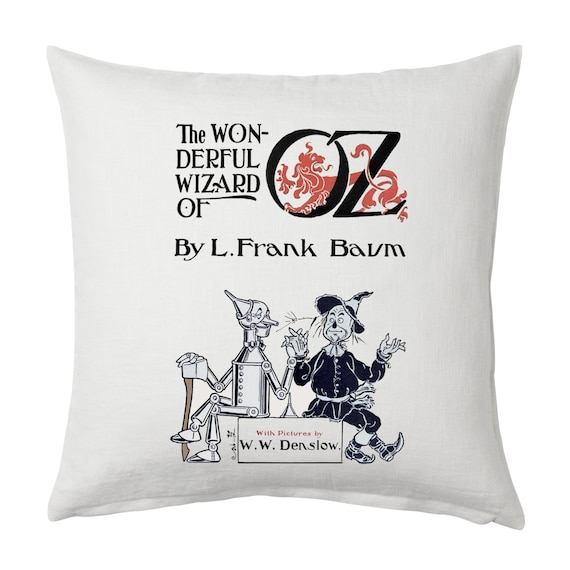 The Wonderful Wizard Of Oz Pillow Cover Book Pillow Cover Etsy