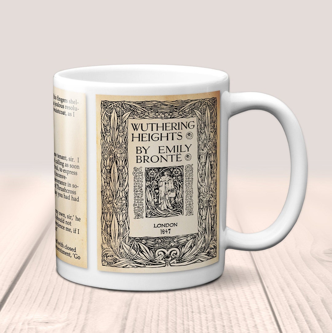 Wuthering Heights by Emily Brontë Mug. Coffee Mug With Wuthering