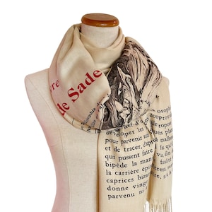 Justine, or The Misfortunes of Virtue by Marquis de Sade Scarf (French Version). Justine, ou Les Malheurs de la Vertu by Marquis de Sade
