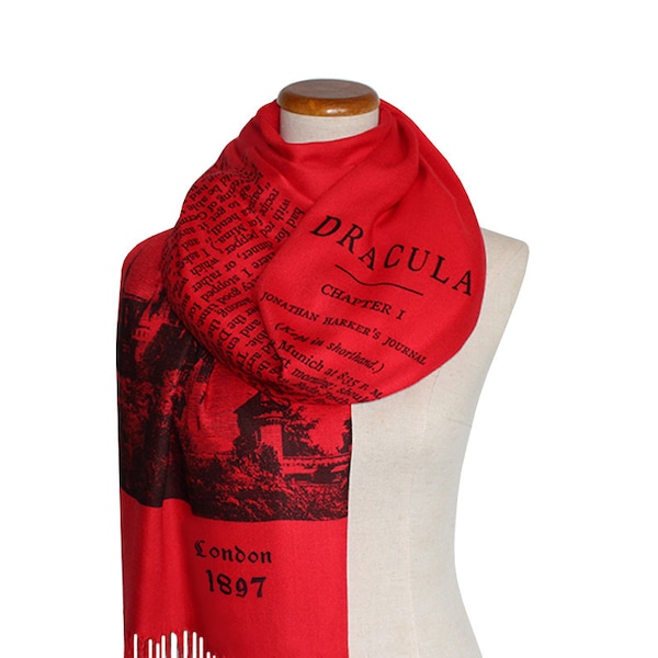Dracula by Bram Stoker Shawl Scarf Wrap