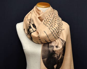 The Brothers Karamazov by Fyodor Dostoyevsky shawl/scarf - English version