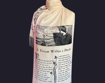 A Dream Within a Dream by Edgar Allan Poe  Shawl Scarf Wrap