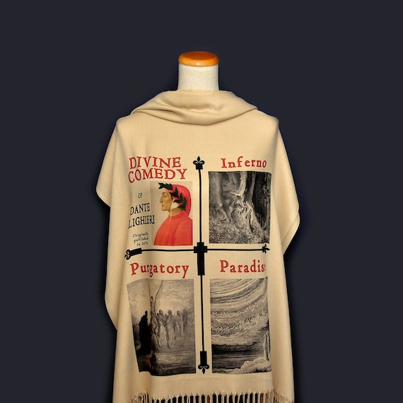 The Divine Comedy by Dante Alighieri Scarf ,bookish Gift, Literary