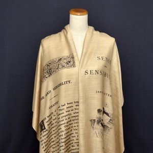 Sense and Sensibility by Jane Austen Shawl Scarf Wrap image 2