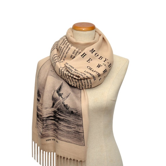Moby dick Or the Whale by Herman Melville Scarf Shawl Wrap Etsy