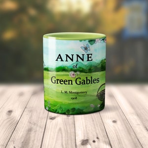 Anne of Green Gables by Lucy Maud Montgomery Mug.Coffee Mug with Anne of Green Gables book design, Bookish Gift,Literature Mug image 3