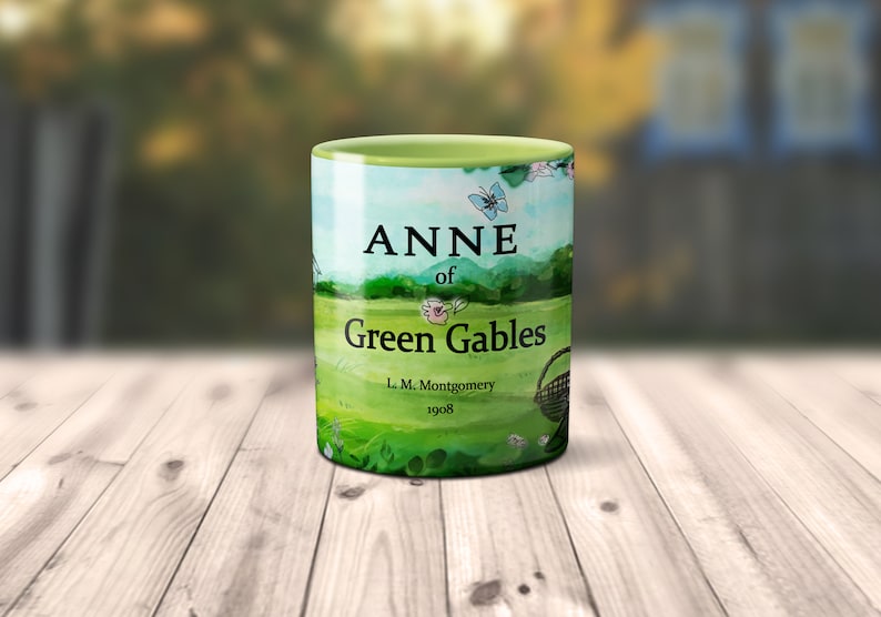 Anne of Green Gables by Lucy Maud Montgomery Mug.Coffee Mug with Anne of Green Gables book design, Bookish Gift,Literature Mug image 3