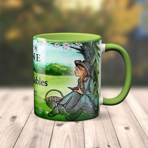 Anne of Green Gables by Lucy Maud Montgomery Mug.Coffee Mug with Anne of Green Gables book design, Bookish Gift,Literature Mug image 1