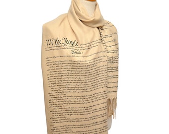 US Constitution and Bill of Rights scarf/ shawl.