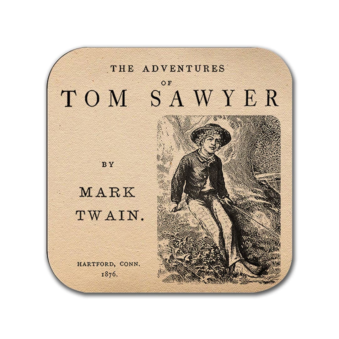 The Adventures of Tom Sawyer by Mark Twain Coaster. Coffee Mug Coaster ...