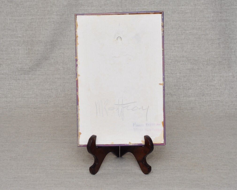 Signed Raffray Vintage Tile in Frame Air Balloon Signed by Artist Maurice Raffray - Etsy