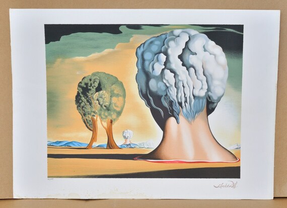 サルバドール・ダリ　リトグラフ絵画 真作】サルバドール・ダリ 大判リトグラフ 直筆サイン 絵画 版画