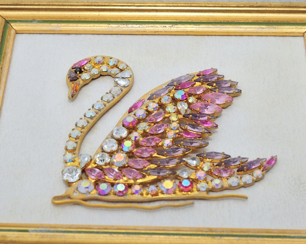 Bohemia Crystal Swan - Etsy