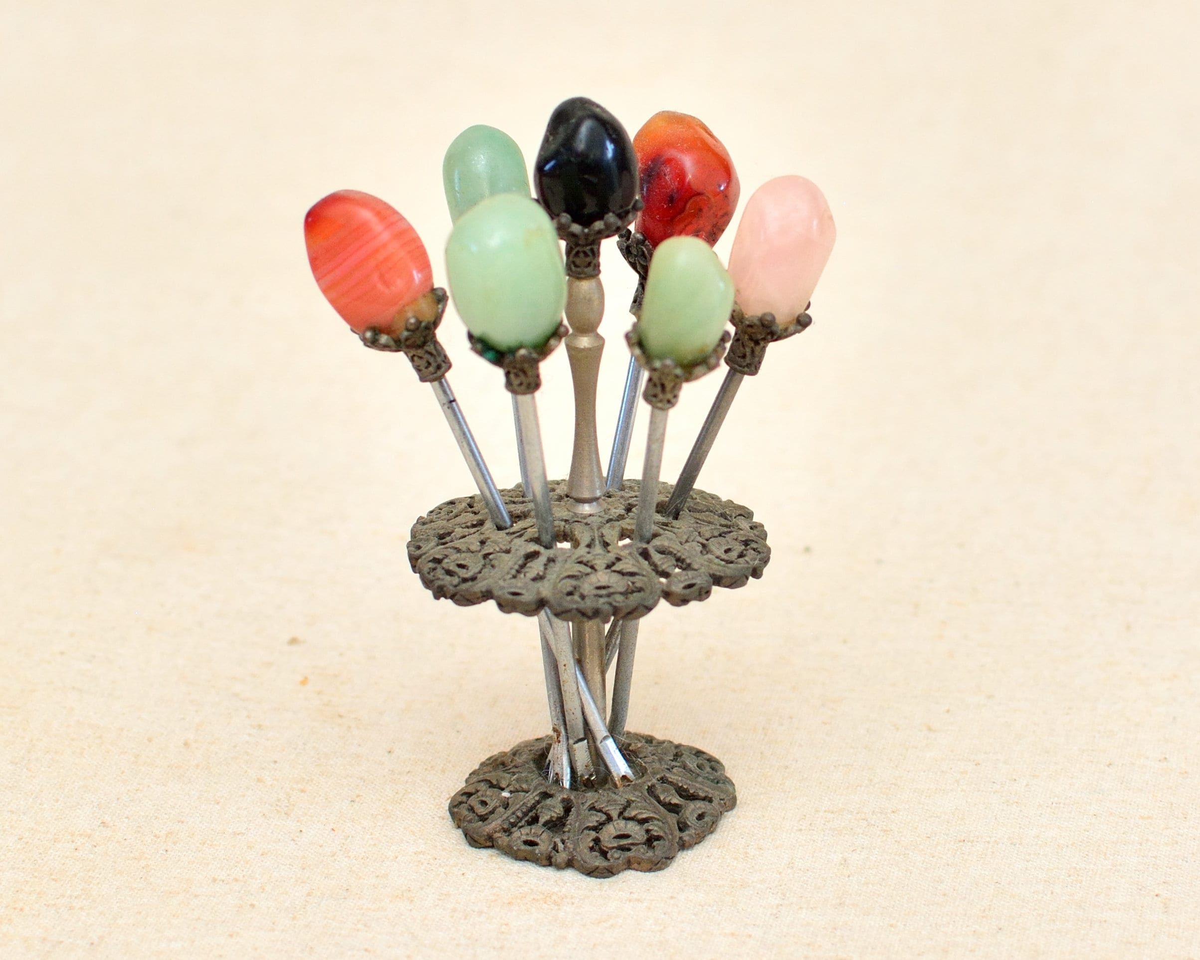Porte Pique à Escargot Original En Céramique - Forme Arbre Pommier, Multicolore