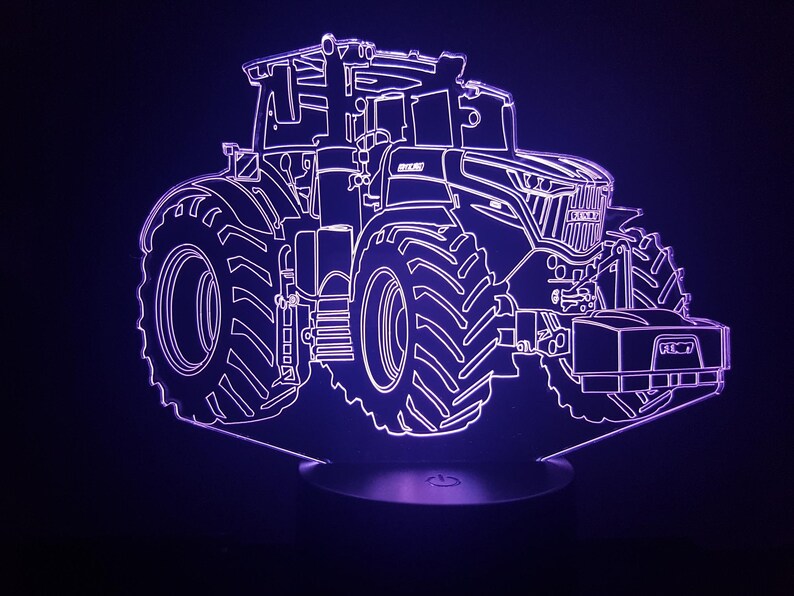Fendt Câble Usb 3d Sur À Ou D'ambiance Tracteur Lampe AcryliqueAlimentation Laser Piles LedsGravure Par dBxCero